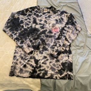Pink tie-dye long sleeve